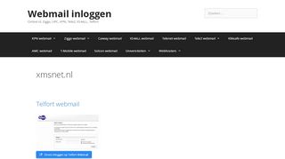 
                            8. xmsnet.nl | Webmail inloggen