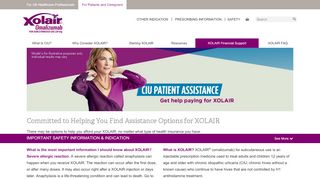 
                            8. XOLAIR CIU Financial Support & Co-Pay Card | XOLAIR® (Omalizumab)