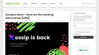 
                            2. Xossip is Back - Here are the working alternatives [2019 ...