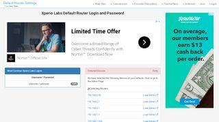 
                            3. Xperio Labs Default Router Login and Password - Clean CSS