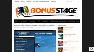 
                            8. Xploder Cheat System Ultimate Edition for PS4 Review | Bonus Stage