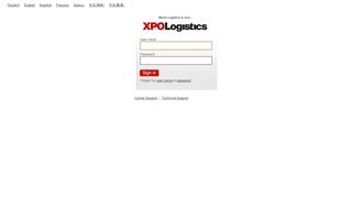 
                            6. XPO Logistics - XPO Portal - Sign in