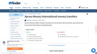
                            8. Xpress Money international money transfers review | Finder