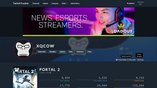 
                            2. xQcOW - Portal 2 Streams · TwitchTracker