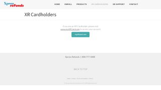 
                            1. XR Cardholders - Xpress Refunds