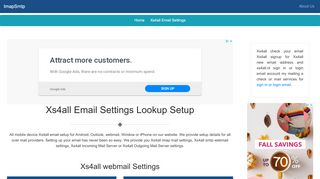 
                            3. Xs4all Email Settings | Xs4all Webmail | xs4all.nl Mail Setup