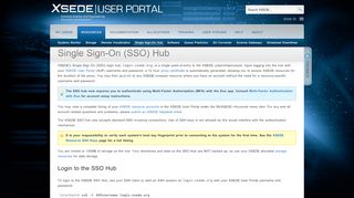 
                            2. XSEDE Single Sign-On Hub - XSEDE User Portal