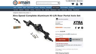 
                            7. Xtra Speed Complete Aluminum Hi-Lift Rear Portal Axle Set [XTA-XS ...