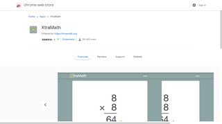 
                            6. XtraMath - Chrome Web Store