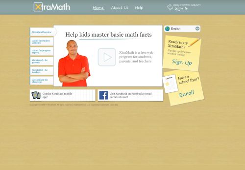 
                            4. XtraMath - Parent/Teacher Sign In