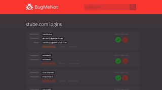 
                            5. xtube.com passwords - BugMeNot