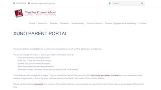 
                            7. Xuno Parent Portal - Werribee Primary School