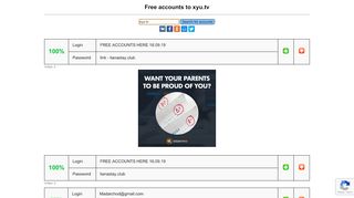 
                            2. xyu.tv - free accounts, logins and passwords