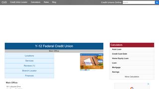 
                            4. Y-12 Federal Credit Union - Oak Ridge, TN - Credit Unions Online