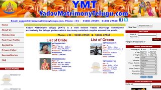 
                            6. yadav matrimony telugu is yadav marriage bureau for Telugu ...