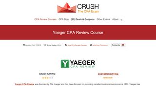 
                            5. Yaeger CPA Review Course - crushthecpaexam.com