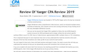 
                            7. Yaeger CPA Review Online Course 2019 Review [Read Before ...