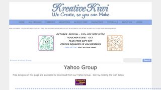 
                            8. Yahoo Group - Kreative Kiwi Embroidery