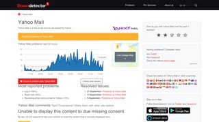 
                            11. Yahoo Mail down? Current problems and status for the UK | Down ...