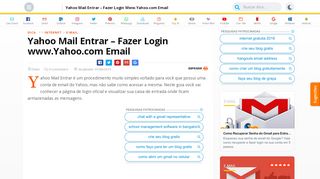 
                            6. Yahoo Mail Entrar - Fazer Login www.Yahoo.com Email