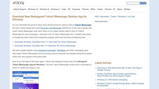 
                            4. Yahoo! Messenger for Web: Online Version of Yahoo! Messenger, No ...
