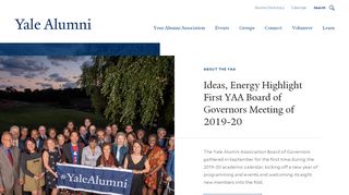 
                            2. Yale Alumni Association: Home