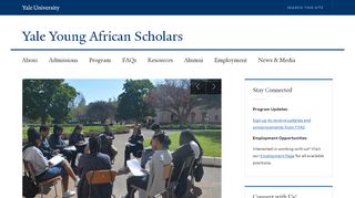 
                            2. Yale Young African Scholars: Welcome