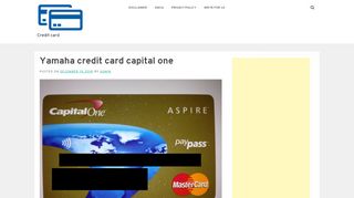 
                            9. Yamaha credit card capital one - Credit card