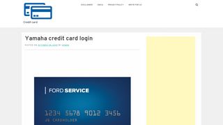 
                            7. Yamaha credit card login - Credit card - …