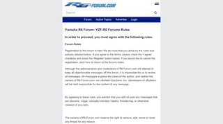 
                            4. Yamaha R6 Forum: YZF-R6 Forums - Forum Rules