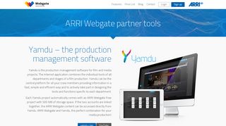 
                            2. Yamdu – the production management software - ARRI Webgate