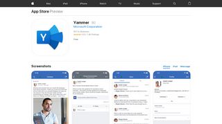 
                            5. Yammer on the App Store