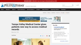 
                            4. Yampa Valley Medical Center gives patients new way to access ...