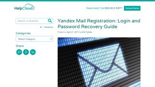 
                            5. Yandex Mail Registration, Login and Password Recovery ...