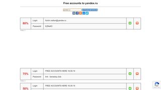 
                            9. yandex.ru - free accounts, logins and passwords