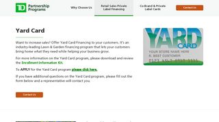 
                            4. Yard Card | TD Bank