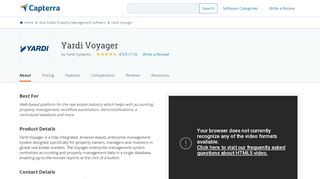 
                            8. Yardi Voyager Reviews and Pricing - 2019 - Capterra