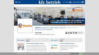 
                            4. Yareto GmbH in Neuss | Übersicht - kfz-betrieb