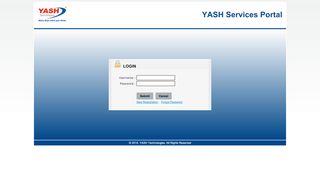 
                            2. Yash Technologies - Login Page