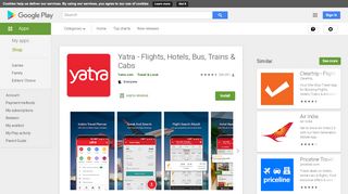 
                            8. Yatra - Flights, Hotels, Bus, Trains & Cabs - Apps on ...