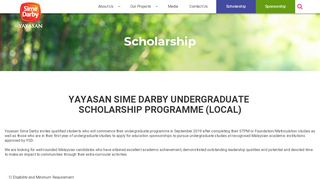 
                            4. Yayasan Sime Darby Undergraduate Scholarship Programme ...