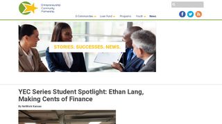 
                            2. YEC Series Student Spotlight: Ethan Lang, Making Cents of Finance