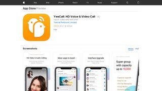 
                            3. ‎YeeCall: HD Voice & Video Call on the App Store