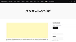 
                            3. Yehey.com Create an Account