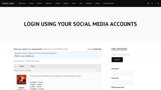 
                            4. Yehey.com Login using your Social Media accounts