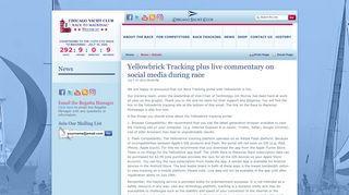 
                            8. Yellowbrick Tracking plus live commentary on social media during ...