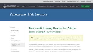 
                            6. Yellowstone Bible Institute - Yellowstone Christian College