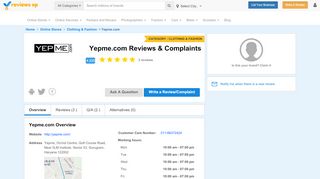 
                            8. Yepme.com Reviews, Complaints & Customer …