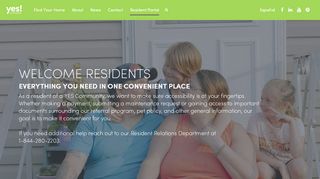
                            8. YES Communities > Resident Portal