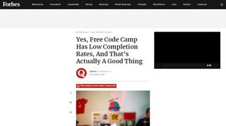 
                            7. Yes, Free Code Camp Has Low Completion Rates, And That's Actually ...